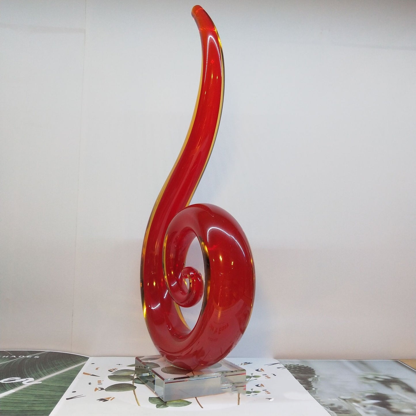 Modern Minimalist Glass Abstract Ornaments - My Store