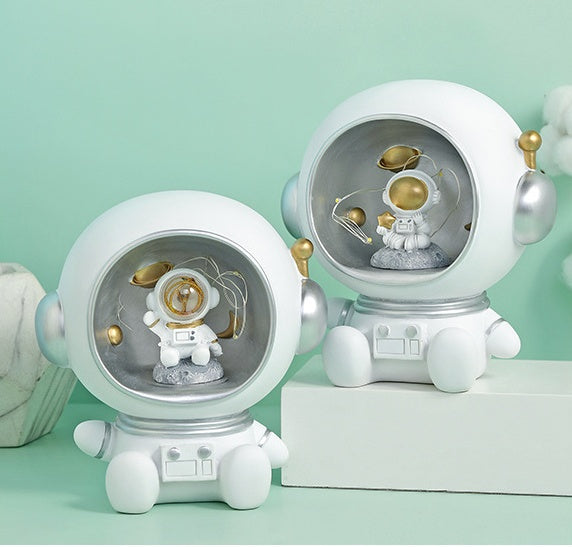 Astronaut Creative Night Light Piggy Bank Resin - My Store