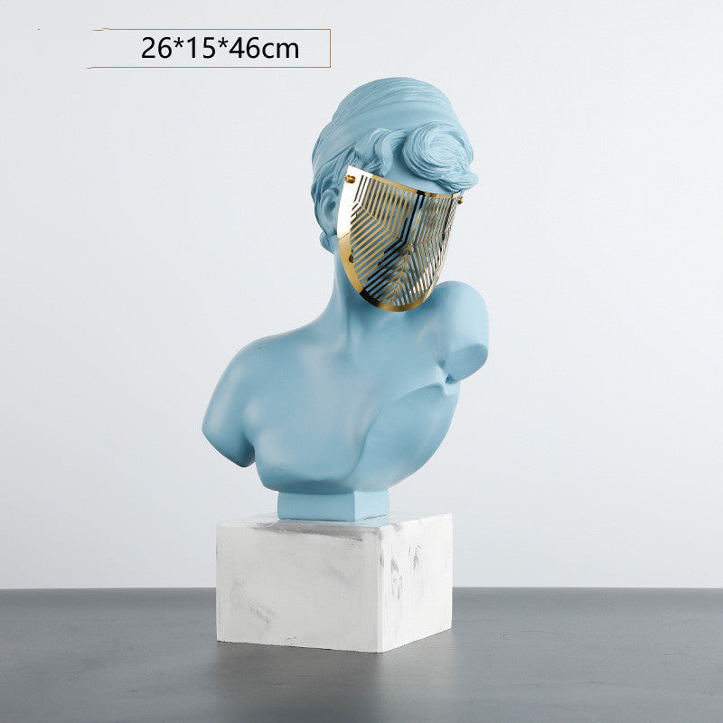 Modern Abstract Masked Hepburn Sculpture - My Store