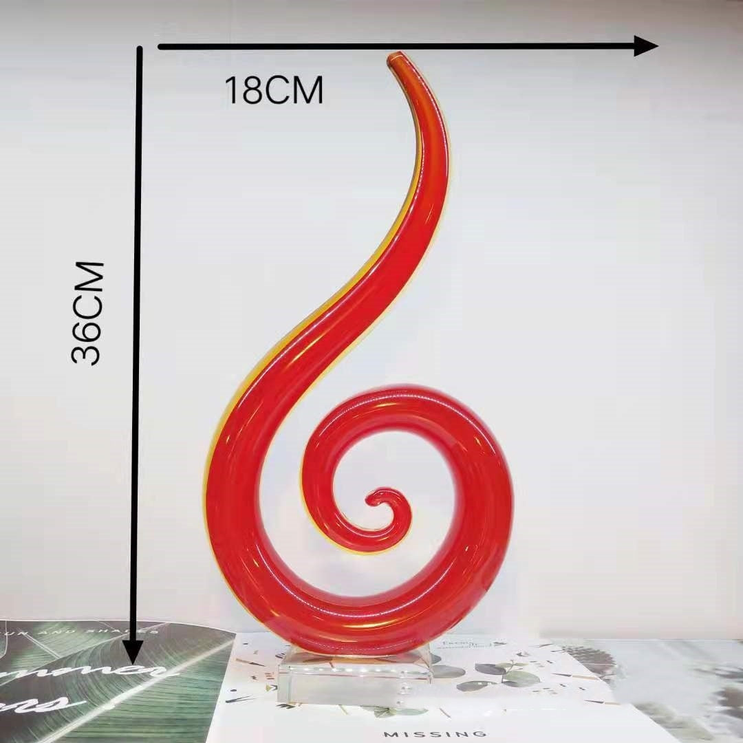 Modern Minimalist Glass Abstract Ornaments - My Store