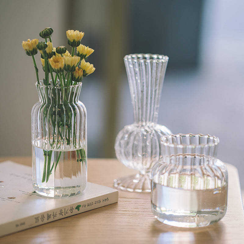 Mini Flower Arrangement Desktop Glass Vase - My Store