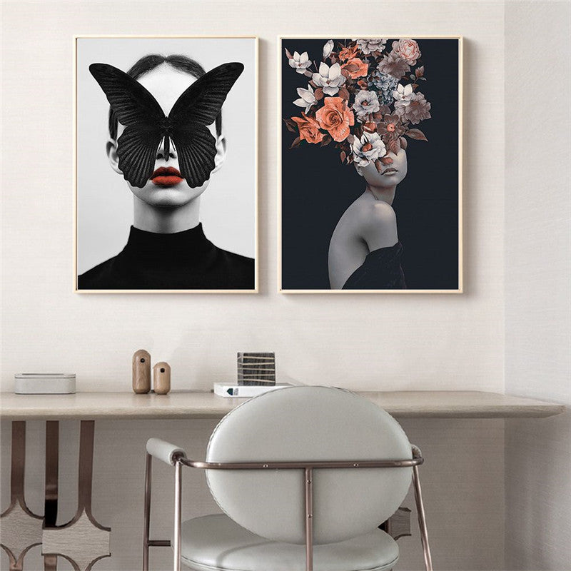 Abstract Floral Art Canvas Poster - My Store
