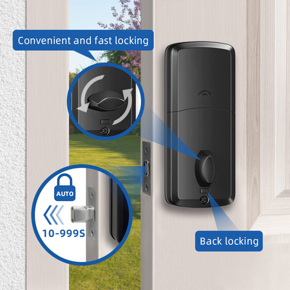 5 in 1 Smart Electronic Fingerprint Door Lock with Handle - My Store