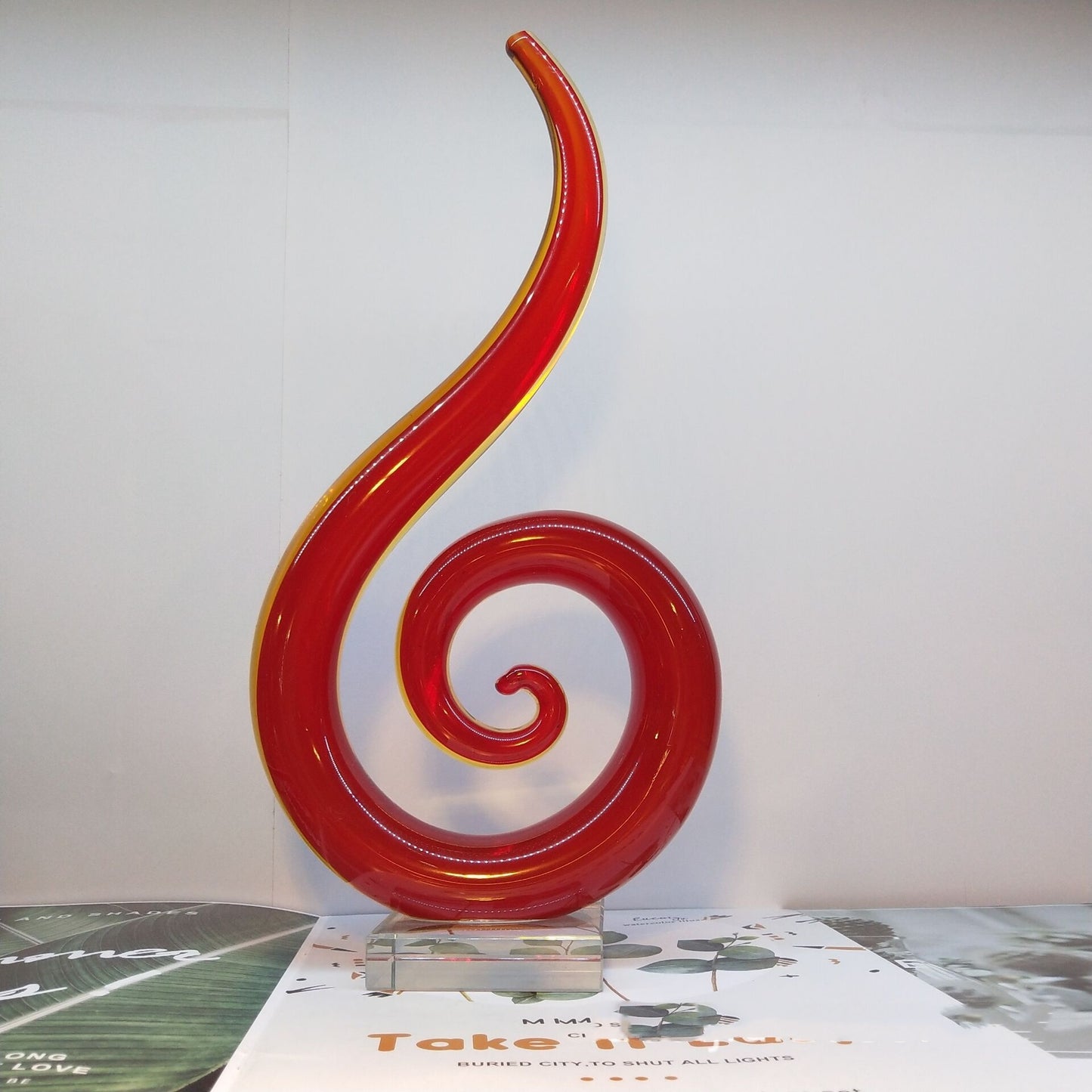 Modern Minimalist Glass Abstract Ornaments - My Store