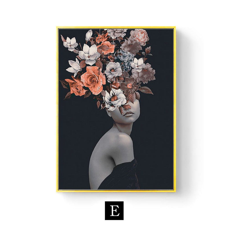Abstract Floral Art Canvas Poster - My Store