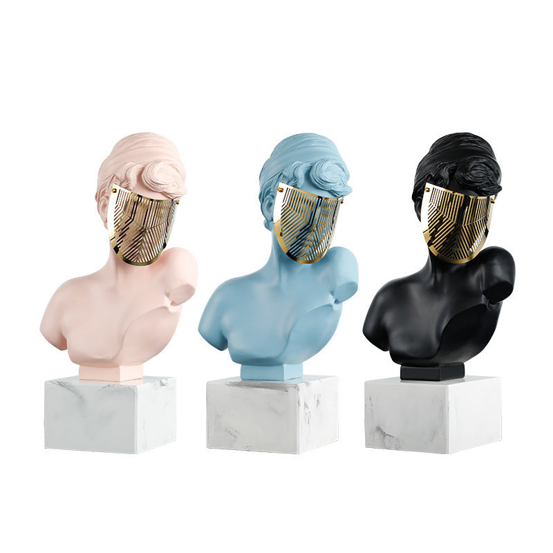 Modern Abstract Masked Hepburn Sculpture - My Store