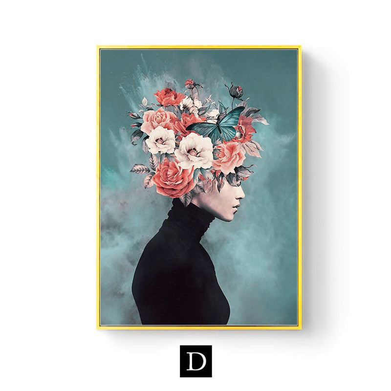 Abstract Floral Art Canvas Poster - My Store
