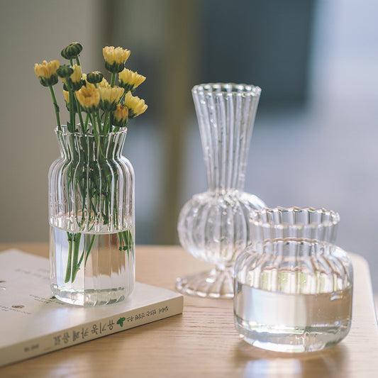 Mini Flower Arrangement Desktop Glass Vase - My Store