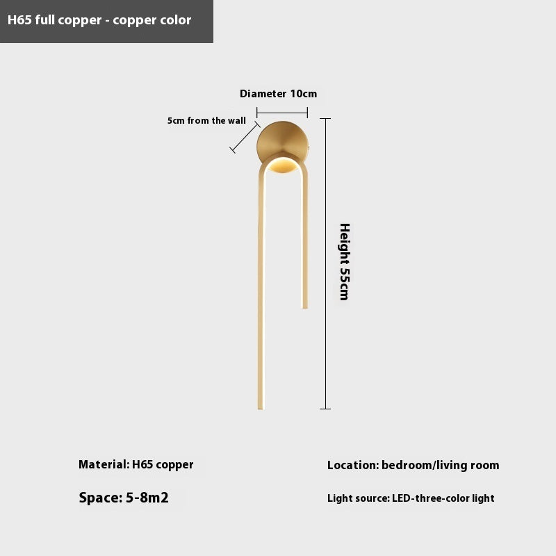 Modern Light Copper Wall Lamp - My Store