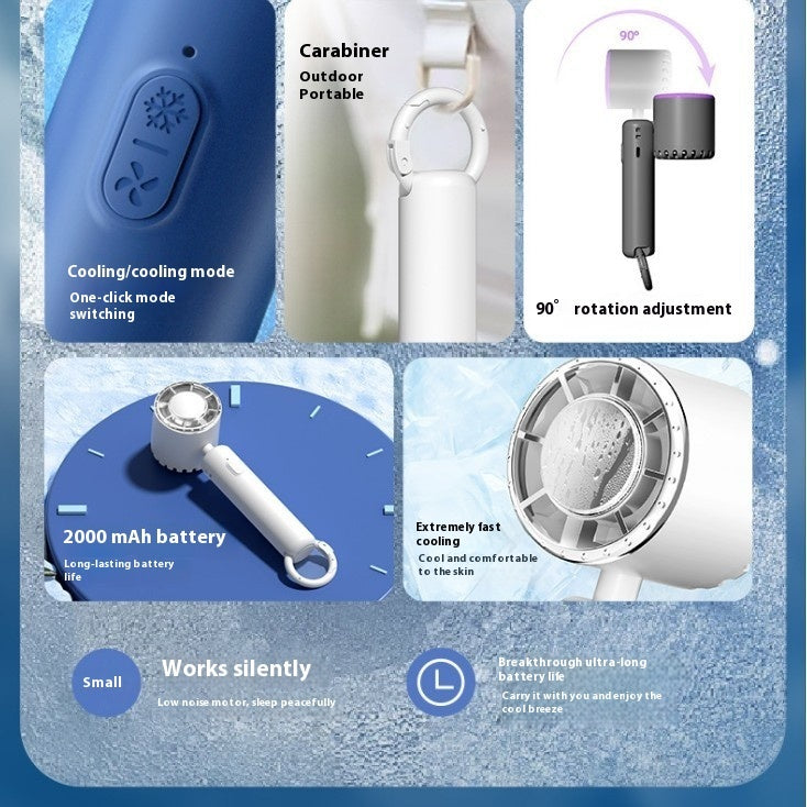 Portable Ice Compress Small Handheld Fan - I two I Design