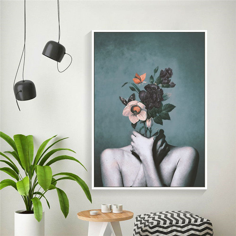 Abstract Floral Art Canvas Poster - My Store