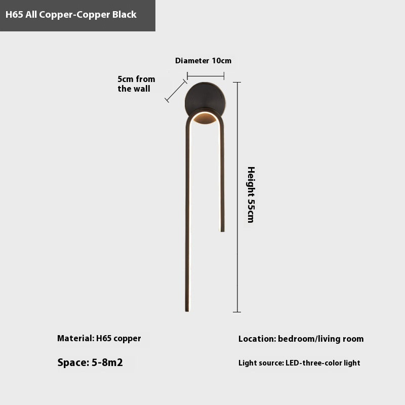 Modern Light Copper Wall Lamp - My Store