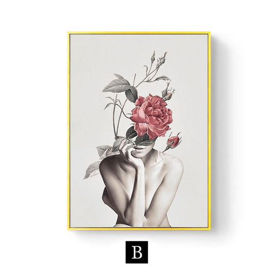Abstract Floral Art Canvas Poster - My Store