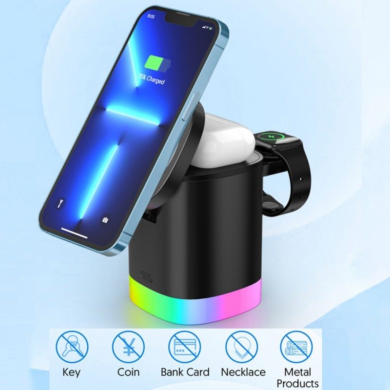3 In 1 Magnetic Wireless Fast Charger - My Store
