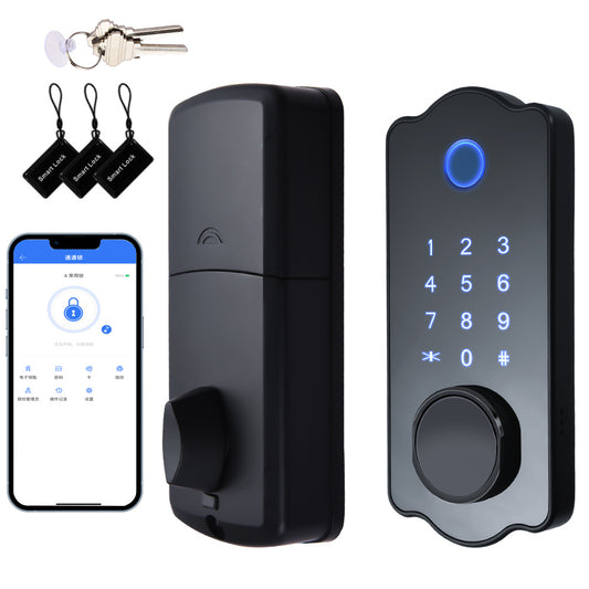 5 in 1 Smart Electronic Fingerprint Door Lock with Handle - My Store