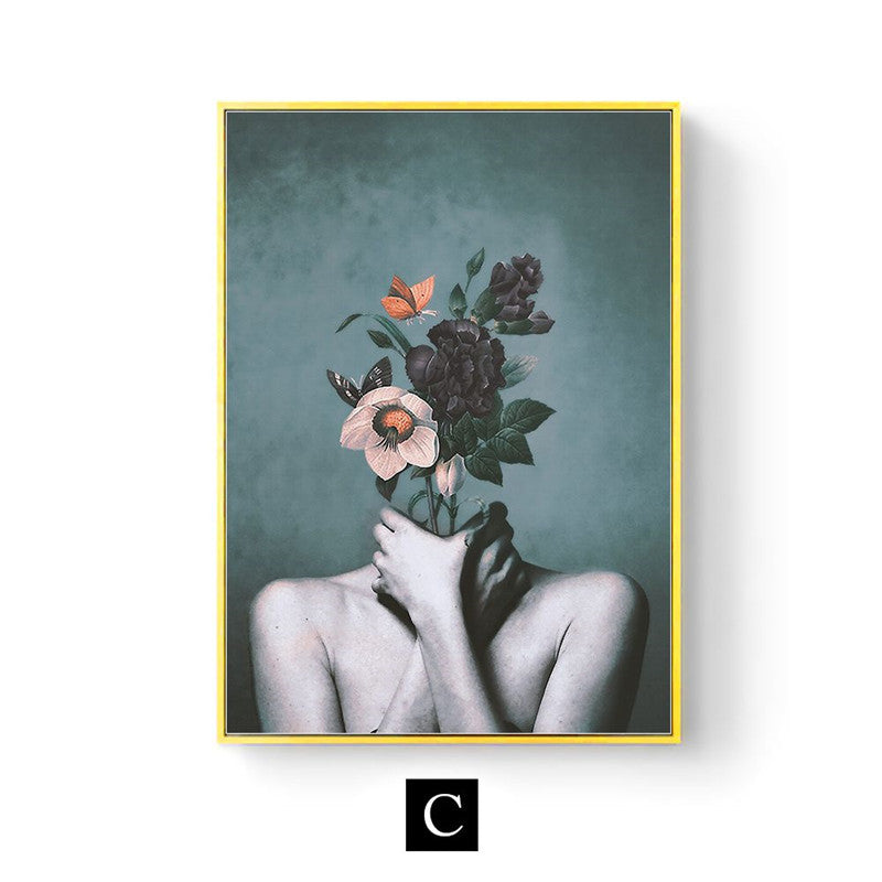 Abstract Floral Art Canvas Poster - My Store